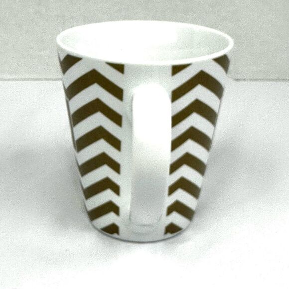 Godiva Belgium 1926 Gold & White Chevron Coffee/Tea Mug - Picture 4 of 6